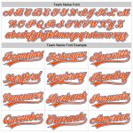 Custom Name and Number Golf Polo Shirt - Personalized Performance Vapor in White Orange-Royal Personalized White Orange-Royal