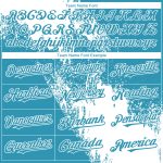 Custom Name and Number Personalized Blue 3D Pattern White Panther Softball Jersey Unisex Two-Button Design Personalized White