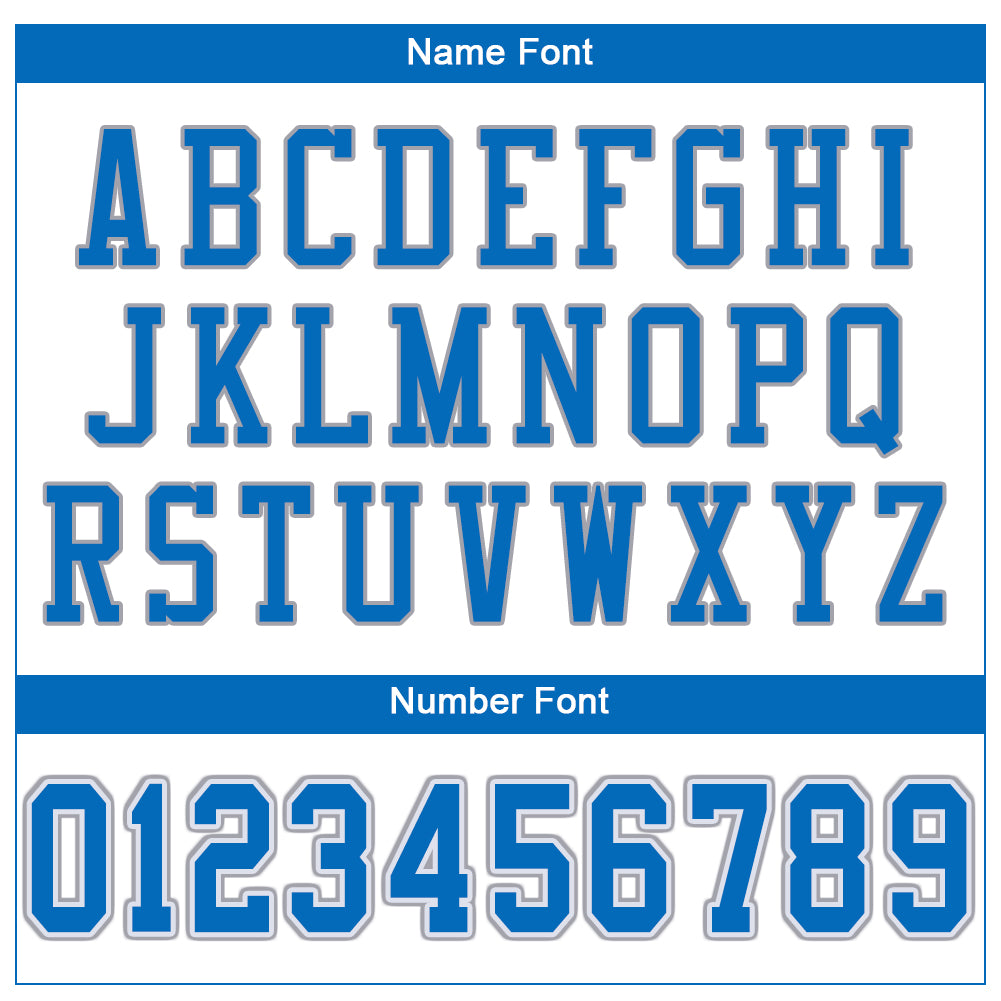 Personalized White Panther Blue-Light Gray Mesh Authentic Football Jersey Team Custom Name and Number Personalized Custom Name and Number White Panther Blue-Light Gray Football Jersey - Authentic Mesh Design Personalized White - Image 5