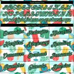 Custom Name and Number Summer Holiday T-Shirt for Team - Personalized 3D Pattern Design in White Pea Green-Black Personalized