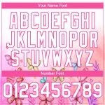 Custom 3D Butterfly Design Baseball Jersey in White and Pink - Authentic Style Personalized White Pink 3D Pattern Design