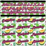 Custom Name and Number 3D Pattern Summer T-Shirt for Team - Personalized White Pink Black Fruit Design Personalized White
