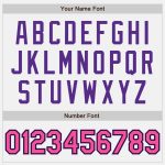 Custom Name Number Varsity Jacket White Pink Black Purple Personalized Full-Snap Bomber Team Letterman Personalized White