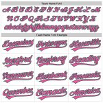 Custom Name Number Baseball Jersey 3D Pattern Design in White Pink Kelly Green - Personalized Authentic Team Apparel Personalized