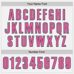 Personalized Authentic Baseball Jersey in White, Pink, and Kelly Green Personalized White Pink-Kelly Green Authentic Baseball