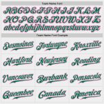Custom Name and Number Personalized Baseball Jersey White Pink and Kelly Green - Authentic Team Apparel Personalized White