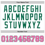 Custom Name Number Personalized White Pink Kelly Green Basketball Jersey Authentic Throwback Personalized White Pink-Kelly