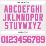 Personalized Authentic Baseball Jersey White Pink Light Blue Color Options Personalized White Pink-Light Blue Authentic Baseball