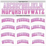 Personalized Custom Name Number White Pink Light Blue Drift Fashion Baseball Jersey Personalized White Pink-Light Blue Authentic