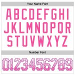 Personalized Custom Name Number White Pink Light Blue Drift Fashion Baseball Jersey Personalized White Pink-Light Blue Authentic