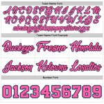 Personalized Custom Name and Number Basketball Shorts - White Pink Light Blue Authentic Throwback 6796 Personalized White