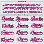 Custom Name and Number Hockey Jersey - Personalized White Pink Light Blue Team Jersey Personalized White Pink-Light Blue