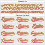 Custom Name and Number Hockey Jersey - Personalized White Pink-Neon Green Lace Neck Team Apparel Personalized White Pink-Neon