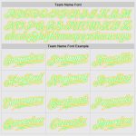 Custom Two Tone Baseball Jersey with Personalized Name and Number - White Pink Pea Green Gold Authentic Design Personalized