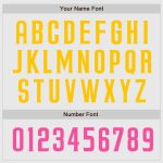 Custom Two Tone Baseball Jersey with Personalized Name and Number - White Pink Pea Green Gold Authentic Design Personalized