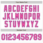 Custom Name and Number Personalized Pink Purple Baseball Jersey with Authentic Raglan Sleeves Personalized White Pink-Purple