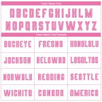 Custom Soccer Jersey with Personalized Name and Number - White with Pink Sublimation Team Uniform Personalized White Pink