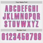 Custom Name and Number Baseball Jersey - Personalized White Pink Teal Authentic Team Jersey Personalized White Pink-Teal