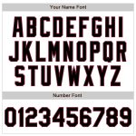 Custom Black-Crimson Authentic Fade Baseball Jersey with Personalized Name & Number - White Pinstripe Design Personalized