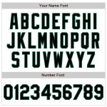 Custom Name Number Black Kelly Green Pinstripe Baseball Jersey - Personalized Authentic Fade Fashion Gear Personalized White