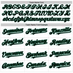 Custom Name Number Black Kelly Green Pinstripe Baseball Jersey - Personalized Authentic Fade Fashion Gear Personalized White