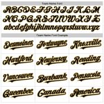 Custom Name & Number Personalized Black-Old Gold Pinstripe Fashion Baseball Jersey - Authentic Team Apparel Personalized