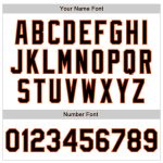 Custom Name Number Black Orange White Pinstripe Baseball Jersey Authentic Fade Fashion Personalized White Pinstripe Black-Orange