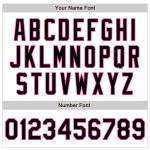 Custom Name and Number Baseball Jersey - Personalized Black and Pink Pinstripe Authentic Fade Design Personalized White Pinstripe