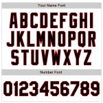 Custom Name and Number Baseball Jersey - Personalized Black-Red Pinstripe Authentic Fade Design Personalized White Pinstripe
