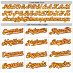 Custom Name and Number Personalized Gold-Crimson Pinstripe Baseball Jersey - Authentic Fade Fashion Team Jersey Personalized