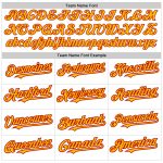 Custom Name Number Baseball Jersey - Personalized White Pinstripe Gold-Red Authentic Fade Fashion Design Personalized White