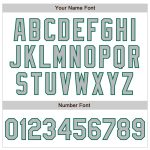 Personalized Gray-Kelly Green Baseball Jersey with Custom Name and Number - Authentic Fade White Pinstripe Fashion Jersey
