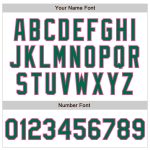 Custom Name & Number Personalized Baseball Jersey - White Pinstripe Kelly Green-Pink Authentic Fade Personalized White Pinstripe