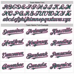 Custom Name & Number Personalized Baseball Jersey - White Pinstripe Kelly Green-Pink Authentic Fade Personalized White Pinstripe