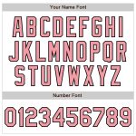 Custom Name and Number Personalized Pink Black Pinstripe Baseball Jersey - Medium Authentic Fade Fashion Jersey Personalized