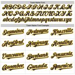 Custom Name and Number Navy-Gold Pinstripe Baseball Jersey - Personalized Authentic Fade Fashion Design Personalized White