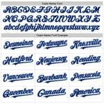Custom Name and Number Personalized Navy-Light Blue Pinstripe Baseball Jersey Authentic Fade Fashion Personalized White Pinstripe