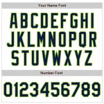 Custom Personalized Navy Neon Green Fade Baseball Jersey with White Pinstripe - Team Name & Number Personalized White Pinstripe