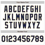 Custom Name and Number Personalized White Pinstripe Baseball Jersey - Navy Old Gold Authentic Fade Fashion Jersey Personalized