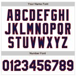 Custom Authentic Fade Baseball Jersey - Personalized White Pinstripe Navy-Red with Custom Name and Number Personalized White