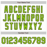 Custom Neon Green Black Pinstripe Baseball Jersey with Personalized Name and Number - Authentic Fade Design Personalized