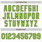 Personalized Neon Green Navy Baseball Jersey with Custom Name Number - White Pinstripe Authentic Fade Fashion Personalized