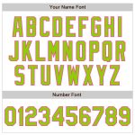 Personalized Neon Green-Pink Pinstripe Baseball Jersey with Custom Name and Number - Authentic Fade Design Personalized White