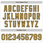 Custom Name and Number Personalized Baseball Jersey - Old Gold Black Fade White Pinstripe Fashion Jersey Personalized White