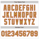 Custom Name Number Baseball Jersey - Personalized White Pinstripe Old Gold Red Authentic Fade Fashion Personalized White