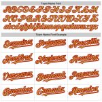 Custom Name Number Baseball Jersey - Personalized White Pinstripe Old Gold Red Authentic Fade Fashion Personalized White