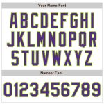 Custom Name Number Personalized Authentic Fade Baseball Jersey White Pinstripe Purple Neon Green Fashion Personalized White