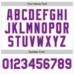 Custom Name and Number Purple-Pink Pinstripe Baseball Jersey - Personalized Authentic Fade Fashion Jersey Personalized White
