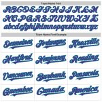 Custom Name and Number Authentic Fade Baseball Jersey - Personalized White Pinstripe Purple-Teal Fashion Team Apparel Personalized
