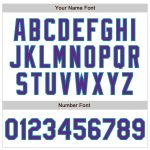 Custom Name and Number Authentic Fade Baseball Jersey - Personalized White Pinstripe Purple-Teal Fashion Team Apparel Personalized